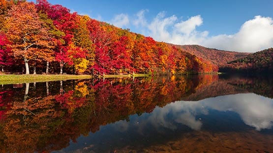 Fall Foliage at Sherando Lake