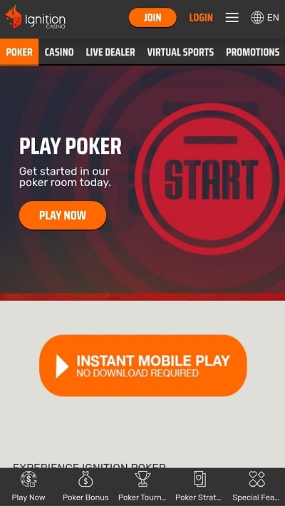Ignition Casino Mobile Site