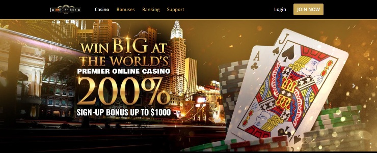 MyB Online Casino Homepage