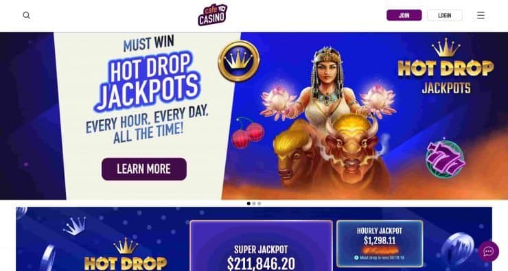 Cafe Online Casino Homepage in Vermont